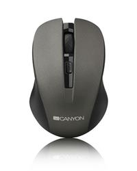 Canyon CNE-CMSW1G, Wireless optická myš USB, 800/1000/1200 dpi, šedo-čierna