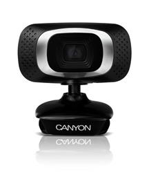 Canyon CNE-CWC3 Webkamera, Full HD 1.080p, CMOS, USB, mikrofón, 360° rozsah