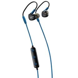 Canyon CNS-SBTHS1BL Bluetooth slúchadlá do uší pre športovcov, integrovaný mikrofón a ovládanie, háčik za ucho, modré