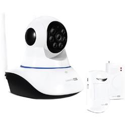 Canyon CNSS-KA1W sada Smart HD kamera, Indoor, Wi-Fi, LAN + senzory, bezpečnostný systém na dohľad domácnosti, biely