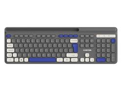 Canyon HKB-W03 bezdrôtová klávesnica 2.4GHz, plnohodnotná veľkosť, 105 kláv., 11 multim,, 1x AAA bat, SK/CZ, béžová