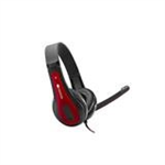 Canyon HSC-1, PC Headset, slúchadla s mikrofónom, 1 x 3.5mm jack komb., ovládanie na kábli, 2 m, čierno-červené