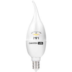 Canyon LED COB žiarovka, E14, dekor. sviečka, priehľ. 3.3W, 250 lm, teplá biela 2700K, 220-240V, 150°, Ra>80, 50000hod