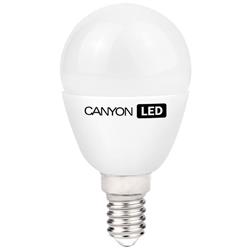 Canyon LED COB žiarovka, E14, kompakt guľatá mliečna, 3.3W, 262 lm, neutrál biela 4000K, 220-240V, 150°, Ra>80, 50.000 h