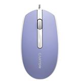 Canyon M-10, symetrická optická myš s efektom hladkého posuvu, USB, 1.000 dpi, 3 tlač, fialovo-biela