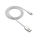 Canyon MFI-3, 1m prémiový opletený kábel Lightning/USB, MFI schválený Apple, perleťovo biely