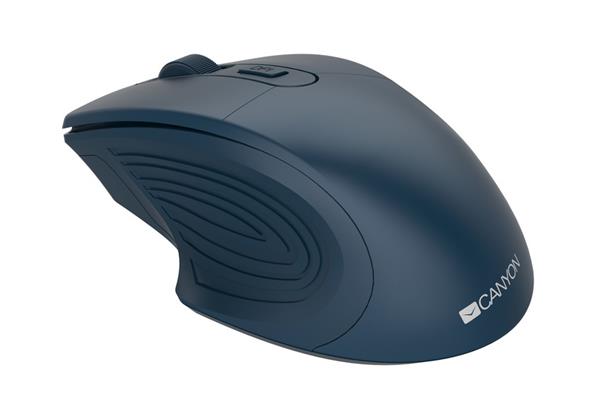 Canyon MW-15, Wireless optická myš Pixart 3065, USB, 1600 dpi, 4 tlač, indigo modrá