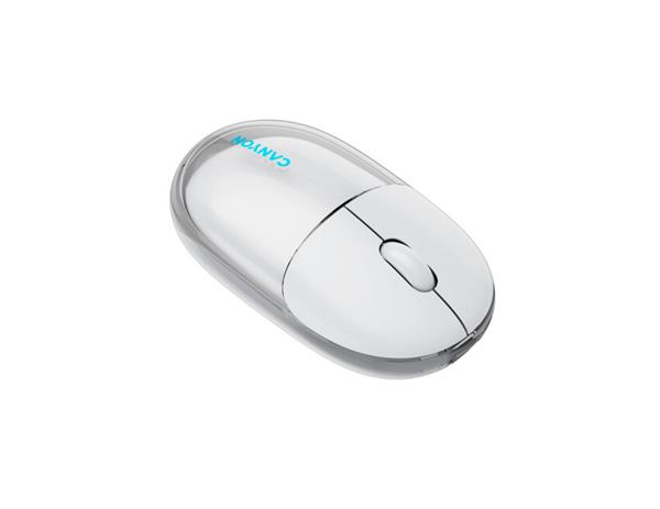 Canyon OnClick 24, 2v1 bezdrôtová optická myš Bluetooth / 2.4 GHz, 1.200 dpi, akumulátor 5.000 mAh, biela