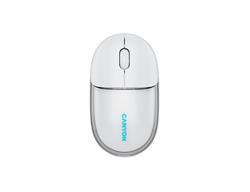 Canyon OnClick 24, 2v1 bezdrôtová optická myš Bluetooth / 2.4 GHz, 1.200 dpi, akumulátor 5.000 mAh, biela