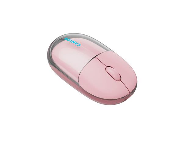 Canyon OnClick 24, 2v1 bezdrôtová optická myš Bluetooth / 2.4 GHz, 1.200 dpi, akumulátor 5.000 mAh, ružová