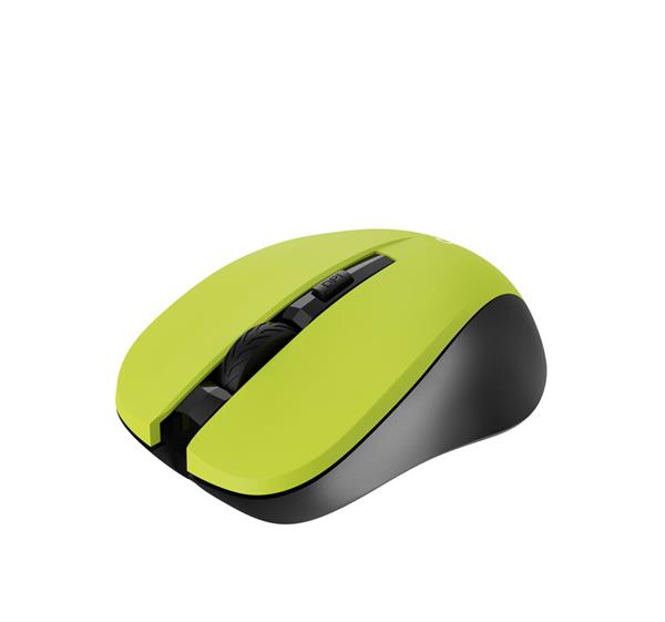 Canyon OnClick W01, Wireless optická myš USB, 800/1000/1200 dpi, žltá