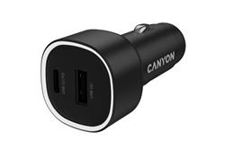 Canyon OnDrive 85, univerzálna autonabíjačka, 1x USB-C, 1x USB-A, rýchle nabíjanie, výkon 85 W