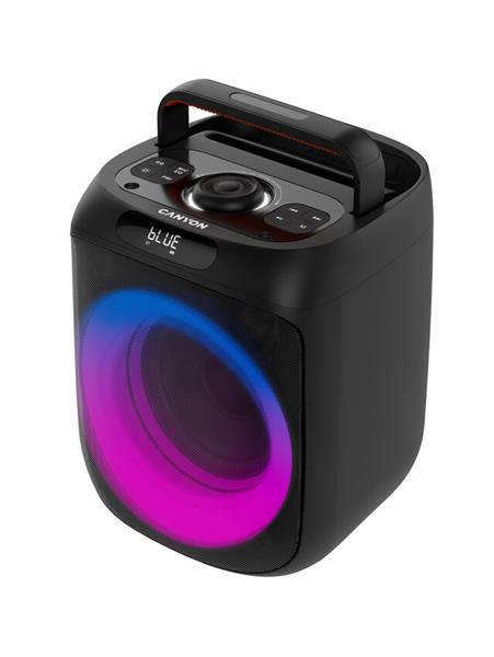 Canyon OnFun 6, 40 W Bluetooth prenosný párty reproduktor s RGB osvetlením, ekvalizérom a vstupom pre mikrofón/gitaru
