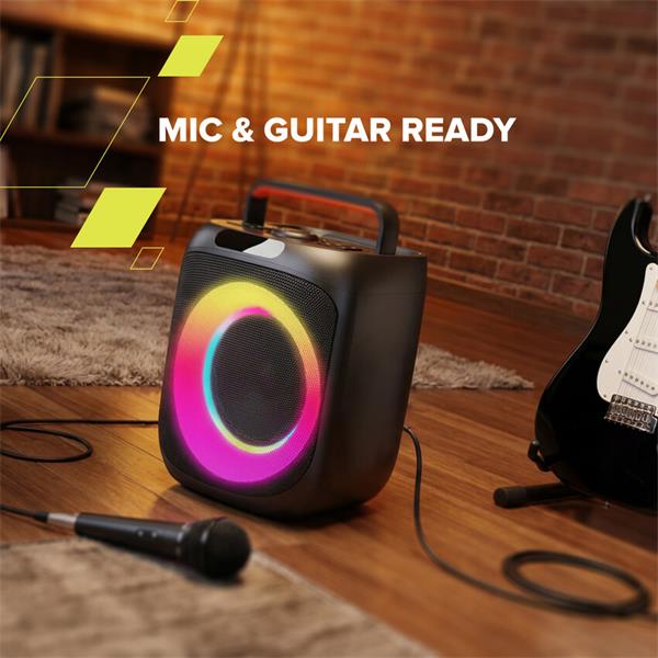 Canyon OnFun 6, 40 W Bluetooth prenosný párty reproduktor s RGB osvetlením, ekvalizérom a vstupom pre mikrofón/gitaru