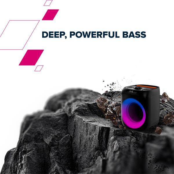 Canyon OnFun 6, 40 W Bluetooth prenosný párty reproduktor s RGB osvetlením, ekvalizérom a vstupom pre mikrofón/gitaru