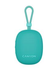 Canyon OnMove 12, prenosný Bluetooth v5.3 reproduktor, 5W, TWS, IPX7, 12 hod, USB-C nab., mätovo - zelený