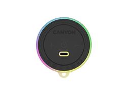 Canyon OnMove 13, ultra kompaktný BT 6.0 reproduktor, Magsafe kompatibilný, RGB podsvietenie, 5W, 600mAh, USB-C nab.