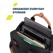 Canyon OnPack US01, ekologický mestský batoh na notebook do 15,6", vodeodolný, z recyklovaných materiálov, čierny