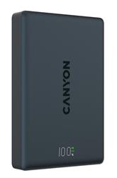 Canyon OnPower 511, Powerbank, 10.000 mAh, 20W USB-C, MagSafe 15W Bezdrôtové nabíjanie, displej, čierna