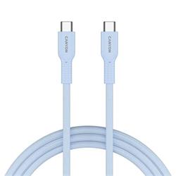 Canyon OnWire CCAP60CL, 1 m, kábel nab. a synchr., USB-C / USB-C, 60W PD, 480Mbps, opletený, modrý