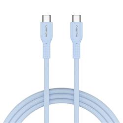 Canyon OnWire CCAP60CL, kábel nab. a synchr., USB-C / USB-C, 60W PD, 480Mbps, opletený, 1 m, modrý