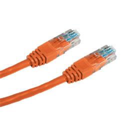 CNS patch kábel Cat5E, UTP - 0,5m , oranžový
