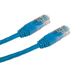 CNS patch kábel Cat5E, UTP - 1m , modrý