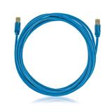 CNS Patch kábel Cat6A, STP, LS0H, 0,5m, modrý