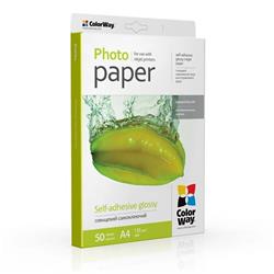 ColorWay Fotopapier Lesklý, Samolepiaci, 135g/m2,50ks,A4
