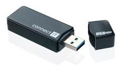 CONNECT IT USB 3.0 čítačka kariet GEAR čierna, podporuje aj SDXC