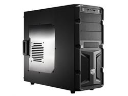 CoolerMaster case miditower K350, ATX, čierna, USB3.0, priehl. bok, zdroj 600W Thunder