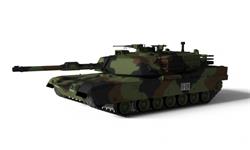 CQE R/C Tank US MBT M1A1 Abrams NATO 1/72