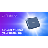 Crucial X10 4TB Portable SSD, USB 3.2, r2100MB/s