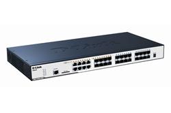 D-Link DGS-3120-24SC 24-port SFP stackable L2 switch, 8x combo