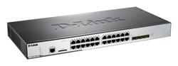 D-Link DWS-3160-24TC 24-port GB L2+ Wireless Switch, 4x combo, 1x SD, 48 AP
