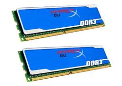 DDR 3.. 8GB . 1600MHz. CL9 Hyper X Blu Kingston XMP (2x4GB)