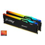 DDR 5.... 32GB . 6000MHz. CL36 FURY Beast Black RGB Kingston AMD EXPO (2x16GB)