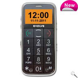 EVOLVEO GSM mobilný telefón Ego (veľký displej, ľahké ovládanie, FM rádio, SOS tlačítko, čierny