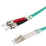 Fiber kábel LC-ST,2m Duplex OM3(50/125µm)