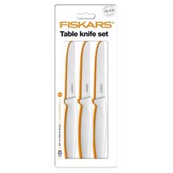 FISKARS Set jedálenských nožov, 3ks, biele