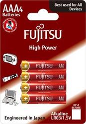 Fujitsu High Power alkalická batéria 1.5V, LR03/AAA, blister 4ks