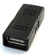 Gembird adaptér - spojka USB 2.0 (F) na USB 2.0 (F), čierny