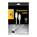 Gembird kábel DisplayPort (M/M), 4K, 1.8 m, biely