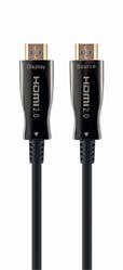 Gembird kábel HDMI High speed (M - M), aktívny, optický (AOC), s Ethernetom, séria Premium, pozlátené konektory, 50 m