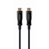 Gembird kábel HDMI High speed (M - M), aktívny, optický (AOC), s Ethernetom, séria Premium, pozlátené konektory, 50 m