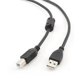 Gembird kábel USB 2.0 AM na USB 2.0 BM, prémiový, 4.5m, čierny