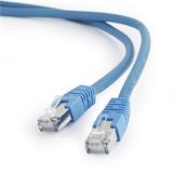Gembird patch kábel S/FTP Cat. 6A LSZH, 0.5 m, modrý