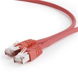 Gembird patch kábel S/FTP Cat. 6A LSZH, 2 m, červený