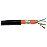 Goobay kabel (PiMF) S/FTP, CAT7, AWG23, 1200Mhz, 10GBase-T, drôt, čierny, medený, vonkajší, UV odolný, 100m
