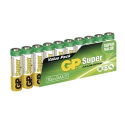 GP Super alkalická AAA microtužková batéria, balenie 10 ks. LR03